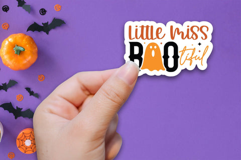 Halloween Printable Sticker | Little Miss Bootiful Sublimation CraftLabSVG 