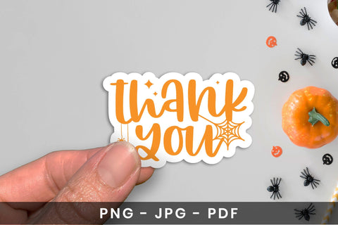 Halloween Printable Sticker | Thank You Sublimation CraftLabSVG 