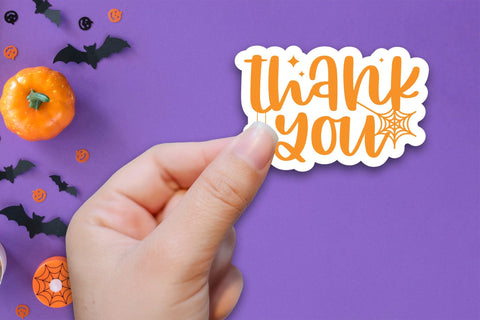Halloween Printable Sticker | Thank You Sublimation CraftLabSVG 