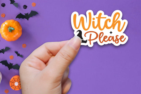 Halloween Printable Sticker, Witch Please Sublimation CraftLabSVG 