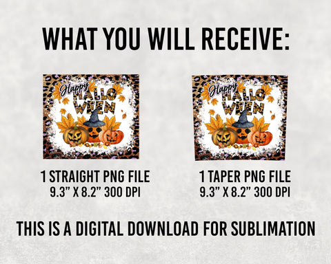 Halloween Pumkins Tumbler Wrap, Pumpkin Halloween Sublimation Design PNG Sublimation Design- 20oz Skinny Tumbler SVG BOO-design 