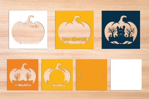 Halloween Pumpkin - 3D Layered Paper Cut SVG SVG Slim Studio 