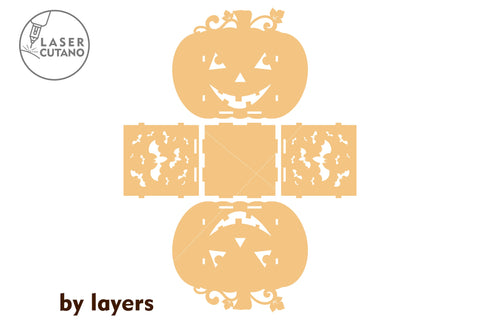 HALLOWEEN PUMPKIN BUNDLE, Lantern, Candle Holder SVG LaserCutano 
