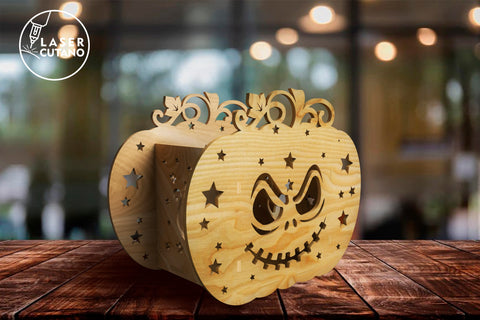 HALLOWEEN PUMPKIN BUNDLE, Lantern, Candle Holder SVG LaserCutano 