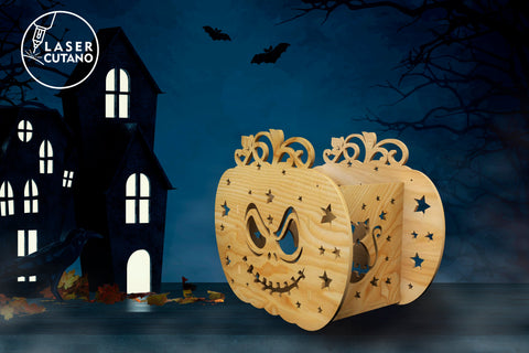 HALLOWEEN PUMPKIN BUNDLE, Lantern, Candle Holder SVG LaserCutano 