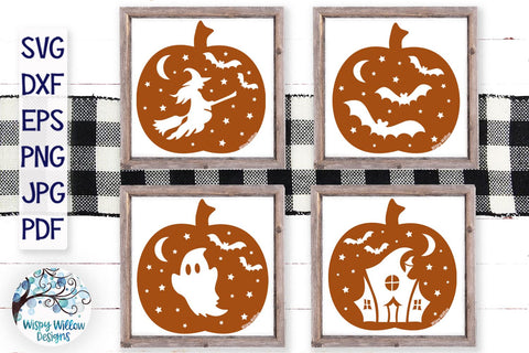 Halloween Pumpkin Bundle SVG Wispy Willow Designs 