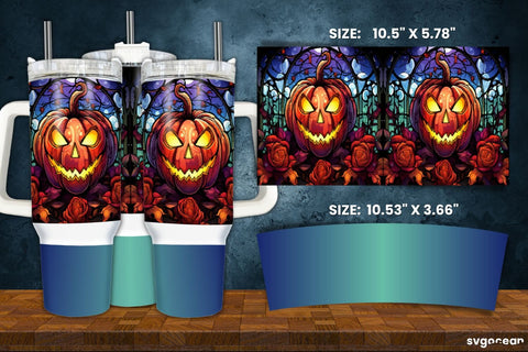 Halloween Pumpkin Bundle | Tumbler | Mug | Pen Sublimation SvgOcean 