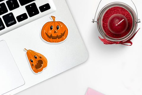 Halloween Pumpkin Characters Stickers Sublimation ElenazlataArt 