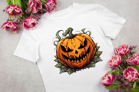 Halloween Pumpkin Clipart Bundle Sublimation Regulrcrative 