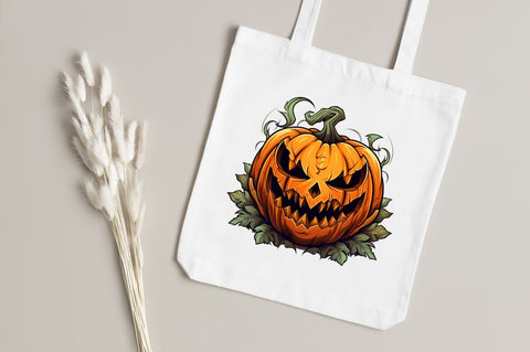 Halloween Pumpkin Clipart Bundle Sublimation Regulrcrative 