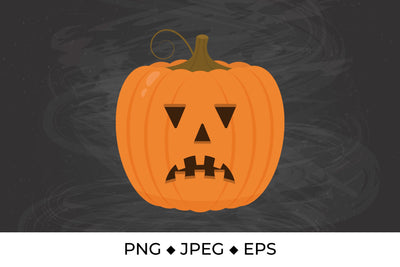 Halloween pumpkin face. Angry Jack-o'-Lantern Sublimation LaBelezoka 