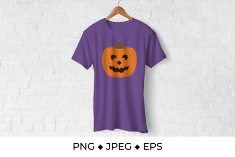 Halloween pumpkin face. Funny Jack o Lantern Sublimation LaBelezoka 