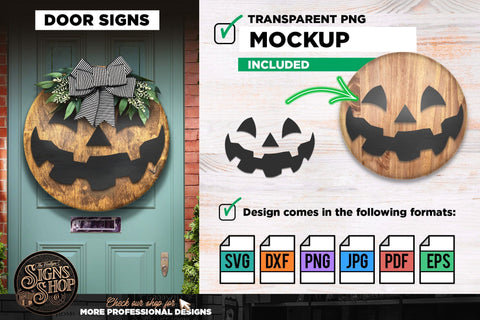 Halloween Pumpkin face | Halloween SVG Sign SVG The Vintage Signs Shop 