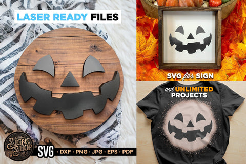 Halloween Pumpkin face | Halloween SVG Sign SVG The Vintage Signs Shop 