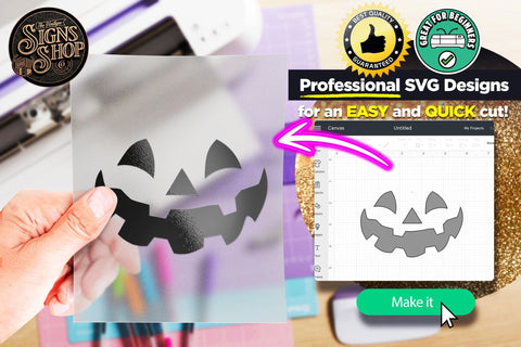 Halloween Pumpkin face | Halloween SVG Sign SVG The Vintage Signs Shop 