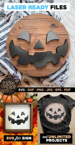 Halloween Pumpkin face | Halloween SVG Sign SVG The Vintage Signs Shop 