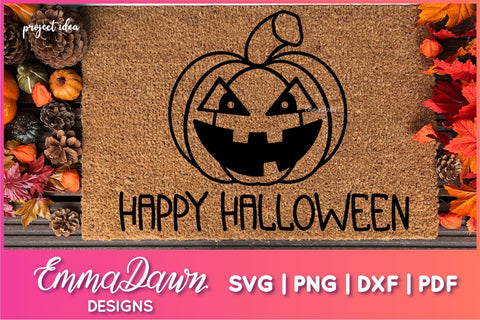 Halloween Pumpkin Face SVG Bundle SVG Emma Dawn Designs 