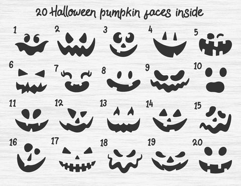 Halloween pumpkin faces SVG | Jack o lantern SVG SVG MagicArtLab 