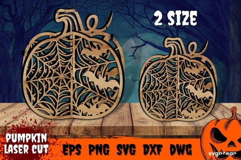 Halloween Pumpkin Laser Cut | Svg Bundle | 3D Pumpkin SVG SvgOcean 