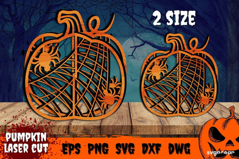 Halloween Pumpkin Laser Cut | Svg Bundle | 3D Pumpkin SVG SvgOcean 