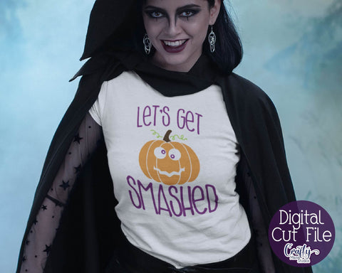 Halloween - Pumpkin - Let's Get Smashed - Adult Halloween SVG Crafty Mama Studios 