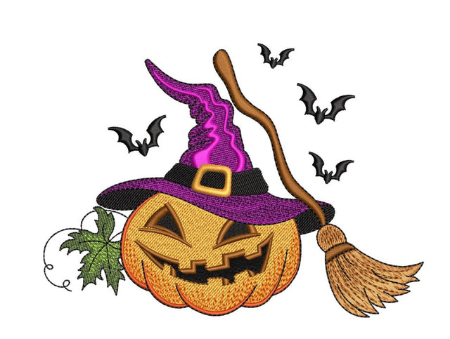 Halloween Pumpkin Machine Embroidery Design, 4 sizes, Instant Download Embroidery/Applique DESIGNS Nino Nadaraia 