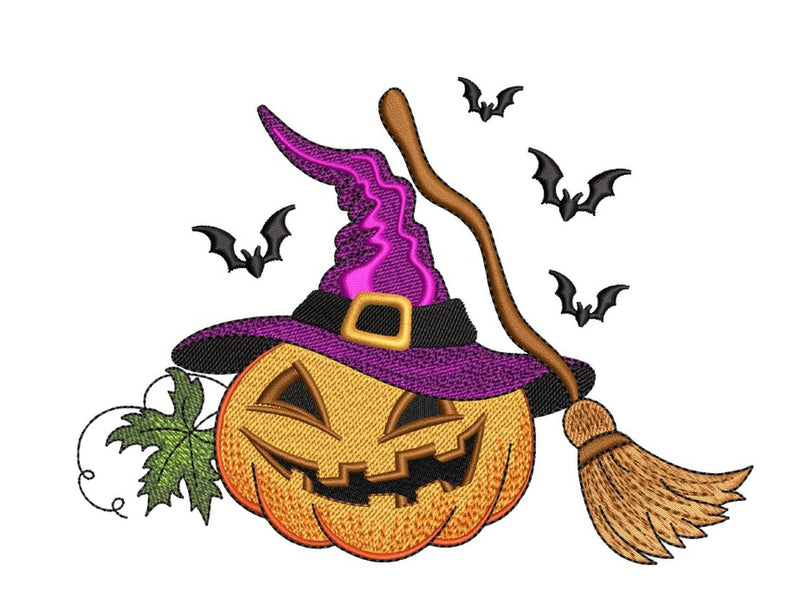Halloween Pumpkin Machine Embroidery Design, 4 sizes, Instant Download Embroidery/Applique DESIGNS Nino Nadaraia 