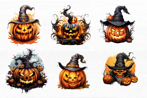 Halloween Pumpkin Magic Clipart Sublimation Regulrcrative 
