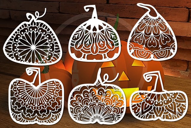 Halloween Pumpkin mandala SVG bundle SVG MD JOYNAL ABDIN 