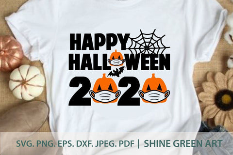 Halloween Pumpkin Mask SVG SVG Shine Green Art 