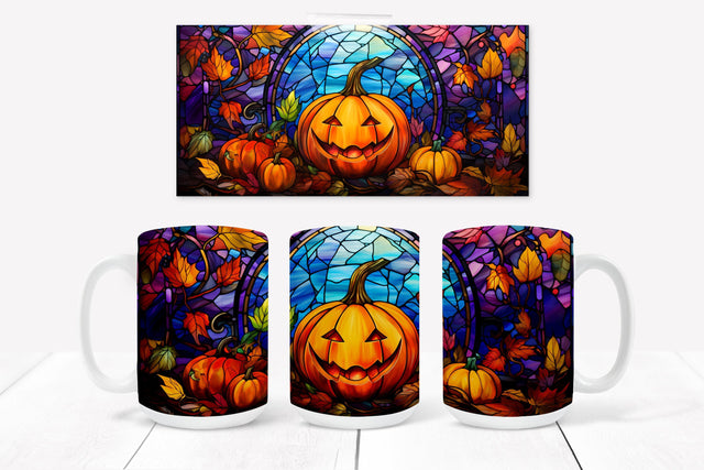 Halloween pumpkin mug sublimation Sublimation Svetana Studio 