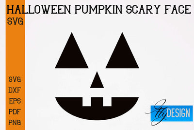 Halloween Pumpkin Scary Face SVG | Halloween SVG Design | Pumpkin Scary Design SVG Fly Design 