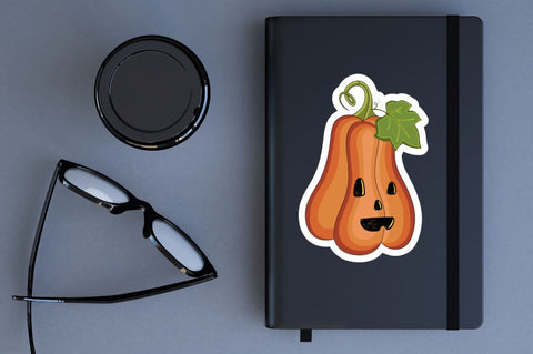 Halloween Pumpkin Sticker Svg Bundle SVG Regulrcrative 