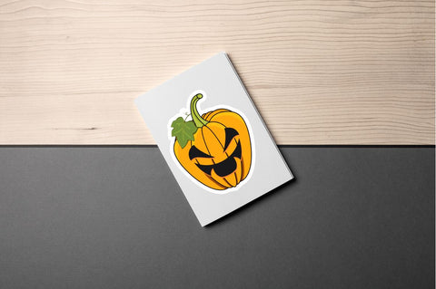 Halloween Pumpkin Sticker Svg Bundle SVG Regulrcrative 