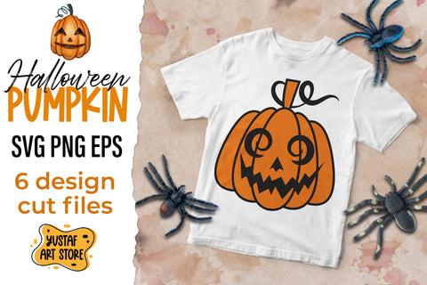 Halloween Pumpkin SVG 6 cut files design SVG Yustaf Art Store 