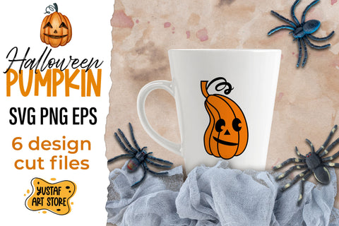 Halloween Pumpkin SVG 6 cut files design SVG Yustaf Art Store 