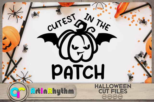 Halloween pumpkin SVG, Cutest in the patch SVG Artinrhythm shop 