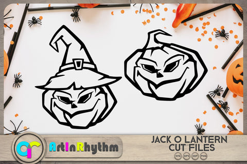 Halloween pumpkin SVG / Jack o lantern SVG SVG Artinrhythm shop 