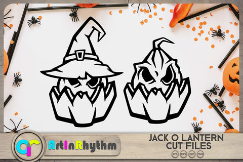 Halloween pumpkin SVG / Jack o lantern SVG SVG Artinrhythm shop 