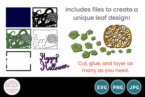 Halloween Pumpkin SVG & Laser Cut File Mini Bundle SVG Dots-A-Lot 