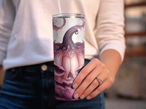 Halloween Pumpkin Tumbler wrap Sublimation Luvleigh Digitals 