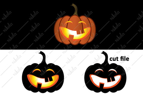 Halloween Pumpkins, Jack-O'-Lantern, Clipart SVG nikola 