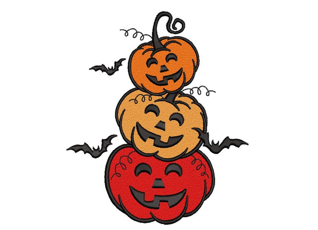 Halloween Pumpkins Machine Embroidery Design, Halloween Embroidery File, 5 sizes Embroidery/Applique DESIGNS Nino Nadaraia 