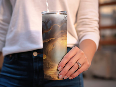 Halloween pumpkins Tumbler wrap Sublimation Luvleigh Digitals 