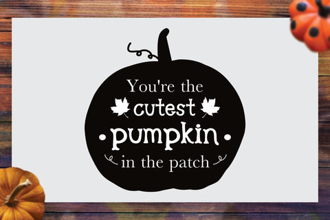 Halloween Quote SVG | Cutest Pumpkin | Halloween SVG | Cute SVG Angel Lynne Designs 