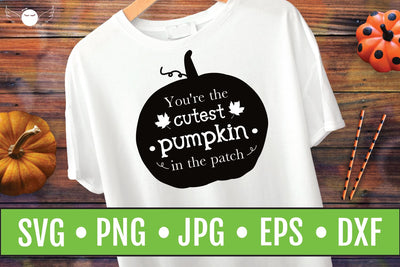 Halloween Quote SVG | Cutest Pumpkin | Halloween SVG | Cute SVG Angel Lynne Designs 