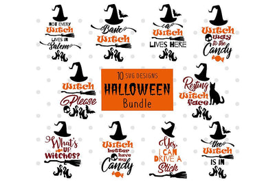 Halloween Quotes 10 SVG Designs SVG VectorSVGdesign 