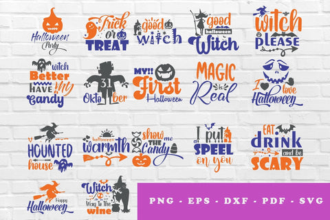 Halloween Quotes Bundle SVG | 17 designs SVG balya ibnu bi malkan 