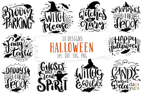 Halloween Quotes Bundle SVG dapiyupi store 