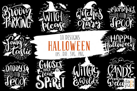Halloween Quotes Bundle SVG dapiyupi store 